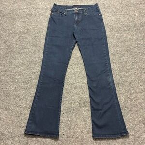 Rock & Republic Kasandra Womens Bootcut Jeans 12M Blue Denim Stretch Mid Rise